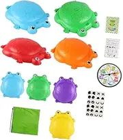 Stepping Stone Crossing Obstacle Courses Frog River Crossing Set Balance Training Toy for Kindergarten Children, 8 pieces