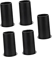 Mikinona 5Pcs Replacement Subwoofer Port Tube Durable Plastic Speaker Accessory for Low Distortion Sound Quality for Speaker Pilot and Bass Reflex Systems