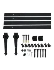 [Levede] Sliding Barn Door Track Roller Kit 4M in Black