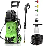 Electric Power Washer - 3000 PSI 2.6 GPM Pressure Washers with Foam Cannon and 4 Quick Connect Nozzles, Pressure Washer for Car & Trucks Washing, Home, Driveway, RVs, ATVs, Patios, Sidewalks