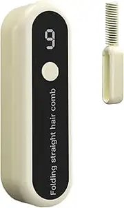 Hair Straightener Comb - Cordless Ionic Hot Comb Straightener,2000mAh Hot Comb, Portable Hair Brush Straightener for Theme Parties, Birthday Parties