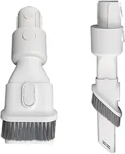 Vacuum Cleaner Accessories，Two in One Suction Nozzle Long Flat Brush ，Compatible for Dreame V8 V9 V9P V10 XR V11 V12 T10 T20 T30(2PCS Brush-w)
