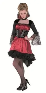 Va Va Vampire 2 Piece Costume Junior Girls Medium (7-9) - NWT
