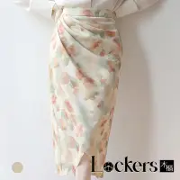 在飛比找Yahoo奇摩購物中心優惠-【Lockers 木櫃】夏季氣質鬱金香半身裙 L112071