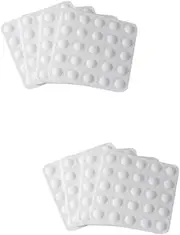 FRCOLOR 2sets Nail Polish Card Plastic Rack 25 Jar Capacity White Nail Art Tool 25pcs*2
