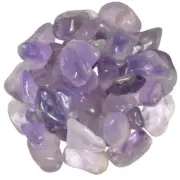 3 lbs Amethyst Tumbled Stones - Grade 1 - Small - 0.75" to 1.25" Avg.