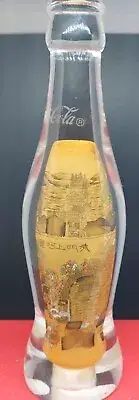 Coca Cola Inner Painted Crystal Bottle