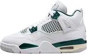 [Jordan] Big Kid's 4 Retro White/Oxidized Green-White (FQ8213 103), White/Oxidized Green-white, 5 Big Kid
