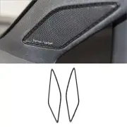 2Pcs For VW Golf 8 MK8 GTI 2021 Carbon Fiber A-Pillow Speaker Frame Cover Trim (for: Volkswagen)