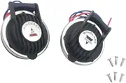 Vsenkes 2X Boat Marine Windlass Foot Switch Ship Anchor Winch Switch with Screw Single Direction Switches Sturdy Black 1 up 1 Down
