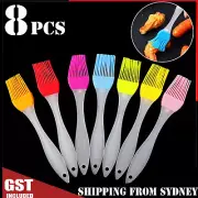8Pcs BBQ Oil Brush Cooking Brushes Baking Basting Bakeware Pastry Tools Bulk AU