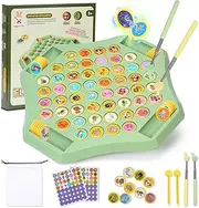 Gencokok 54PCS Flip Chess Memory Game, Fruit Flip Chess Board Game, Memory Chess Over Card Chess Board, Double Cartoon Pattern Memory Chess Game, Creative Matching Game for Kids & Adults (Animal)