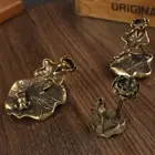 Miniature Lotus Backflow Incense Holder Antique Incense Frame Tea Pets