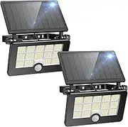 Solar Outdoor Lights, 5000LM 232 LED Motion Sensor Lights Bright Solars Dusk to Dawn Light 4000mAh- IP67 Waterproof Outdoor Solar Security Flood Light for Wall Patio Garage Garden