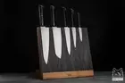 KITCHEN KNIFE SET 2 K110 D2 STABILIZED BLACK HORNBEAM PABIS