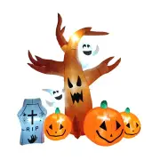 NNEOBA Halloween Inflatable LED Horror Tree Decoration