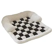 Pet Fashion Dog House Mat - pet doog Sofa Cover, Soft Flannel Dog Bed | Square All-Season Plush Pet House Non-Slip Washable pet doog Mat, Comfortable Pet Sofa for Large Medium Small pet doog Beds