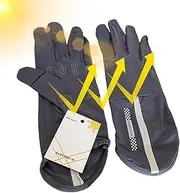 [Generic] Sunscreen Gloves, UV Protection Gloves for Men, Touchscreen Non-Slip Gloves, Breathable Summer Sun Protection Gloves for Women Driving