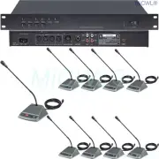 Pro Speech Conference Meeting Room Microphone System 12 Desk Gooseneck Mic