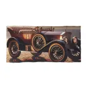 Vintage Car Beach Towel - Retro Travel Towel, Summer Blanket, Coastal Decor MF