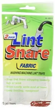 Lot of 12 Lint Snare ® Fabric Washing Machine Traps with Ties Clamps (6 Packs...