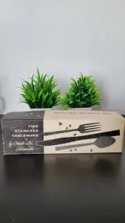 NOS Oneida Wm A Rogers ROYAL HARVEST Stainless 8 1/2" 42 Pc Serving Set VNTG P1