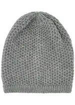Inverni Waffle-knit Cashmere Beanie - Grey ONE SIZE