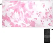 GAIGEO Tie Dye Shibori Pink Travel Beach Towel Sand Free Oversized Pool Towels Cute Quick Dry Sand Free Beach Towel Summer Beach Pool Yoga Camping 71 x 31 Inch