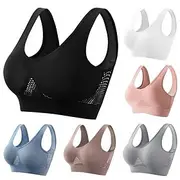 Women's Light Support Sports Bra Running Bra Open Back Bra Top No Padded Fitness Leisure Sports Running Breathable Lightweight Soft Black White Pink Solid Colo