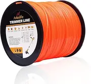 Anleolife 5-Pound Commercial Square .105-Inch-by-1038-ft String Trimmer Line in Spool,with Bonus Line Cutter, Orange