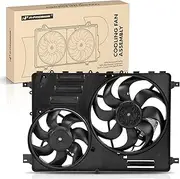 A-Premium Engine Radiator Cooling Fan Assembly with Controller Compatible with Volvo Models - XC60 2010-2016, S60 2011-2016, XC70 2008-2015, S80 2008-2015, V60 2015-2016, V70 2008-2010