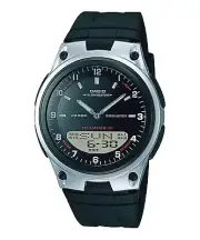 Casio AW80-1AV, Combo Watch, Telememo 30, Resin Band, 3 Alarms, 10 Year Battery