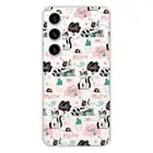 Printed silicone case compatible with Samsung Galaxy S23 FE Meow