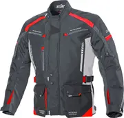 Büse Torino II, textile jacket waterproof , color: Black/Red , size: XL