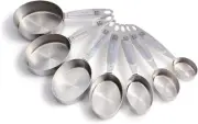 King Arthur Baking Easy Scoop Oval Measuring Cups 18/8 Stainless Steel 7-Piece