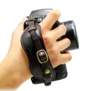 HORUSBENNU DSLR Camera Universal Leather Wrist Hand Grip Strap w/Manfrotto Plate