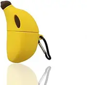 LightNice Case for AirPods 1/2 Cute Cartoon Funny Kawaii Fun Cool Design for AirPod 1/2 Soft Silicone Cover for Girls Boys Kids Cases for AirPods 1/2 - Banana
