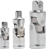 Universal Joint Socket Adapter 3Pcs, 1/4, 3/8 & 1/2 In.Drive, CR-V, Impact Unive
