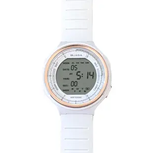 【JAGA 捷卡】簡約時尚多功能運動電子錶 M-1178-DL 42mm 現代鐘錶