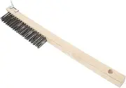 Pizza Stone Brush Scraper Steel Wire Brush for Cleaning Long Handle Brush for Ovens Grills Welding Shoes Multi-Purpose Kitchen Tool Sturdy