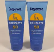 Coppertone Complete SPF 50 Sunscreen Lotion 2 Pack 7 oz Ea Exp 05/25 & Later