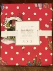 NEW Pottery Barn Teen The Grinch Organic Cotton Percale Festive Full Sheet Set