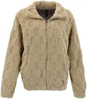 [FIL] Women's Teddy Fur Zip Up Jacket Fleece Soft Winter Sherpa Thick Fluffy Coat