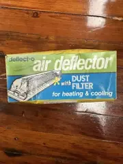 New Baseboard Air Deflector Register Deflecto Adjustable 10” W/ Filter Plastic