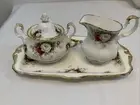 ROYAL ALBERT Bone China, Celebration 1969, Set Sugar and tray cream, Vintage