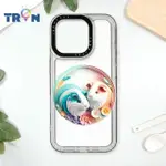 【TRON】IPHONE 16/16 PLUS/16 PRO/16 PRO MAX 可愛紙雕天竺鼠 防摔太空殼 透白款 軟硬殼 手機殼