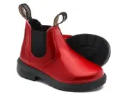 NEW Blundstone 2253 Chelsea Boots Womens US 6 Patent Leather Red / UK Kids 3C