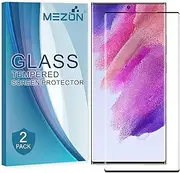 [2 Pack] Full Coverage Tempered Glass for Galaxy S22 Ultra 5G - Crystal Clear Premium 3D Edge 9H HD Screen Protector (Galaxy S22 Ultra, 9H Full)