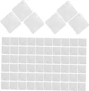 LOORGVEL 100Pcs Glass Clear Nail Color Display Charts Creative Nail Art Beads Showcase Rack for Professional and Home Use for Nail Polish Collection and Design