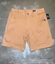 Volcom Khaki Brown Tan Men’s Chino Shorts NWT 36